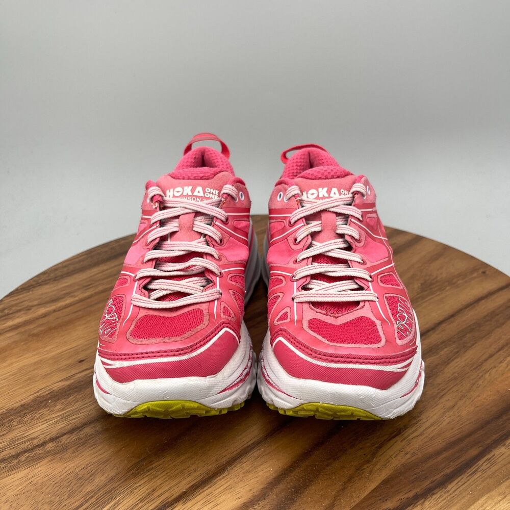 Hoka One One Stinson 3 ATR Shoes Womens Size 6.5 Pink Trail Running Hiking - Picture 2 of 9
